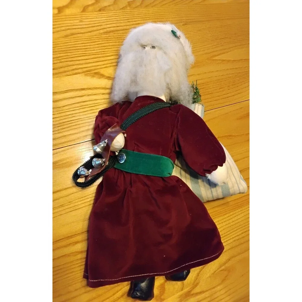 Rare Antique Santa Doll SPES NOSTRA DUES Button 